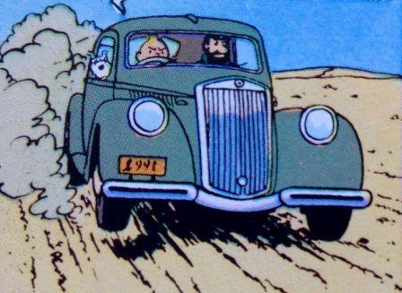 Lancia Aprilia Claire Tintin au pays de lor noir